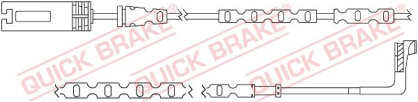 QUICK BRAKE Indikators, Bremžu uzliku nodilums WS 0296 A